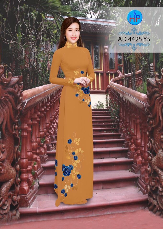 Vải áo dài hoa hồng AD 4425 - Ảnh 11