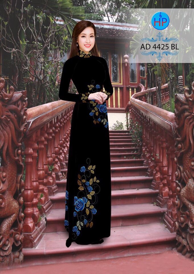 Vải áo dài hoa hồng AD 4425 - Ảnh 9