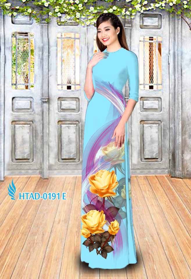 Vải áo dài hoa 3d HTAD-0191 - Ảnh 14