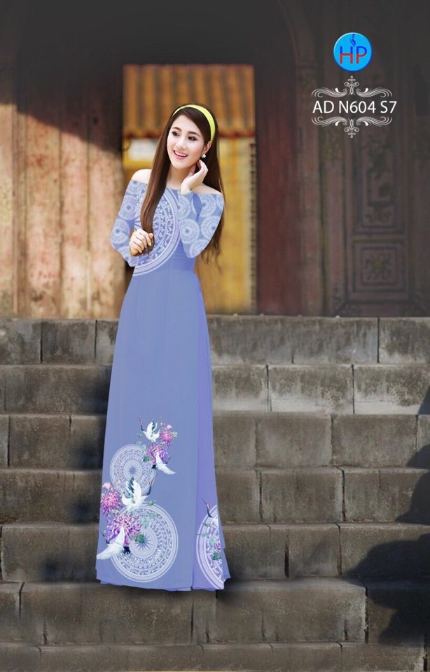 Vải áo dài hac và hoa văn AD N604 - Ảnh 14
