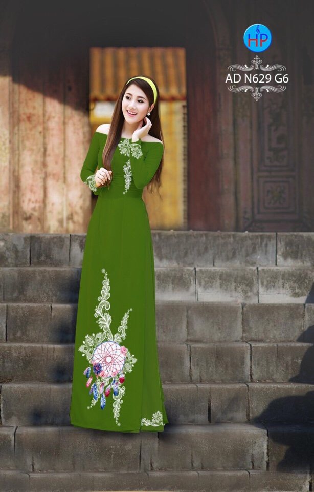 Vải áo dài hoa văn AD N629 - Ảnh 16