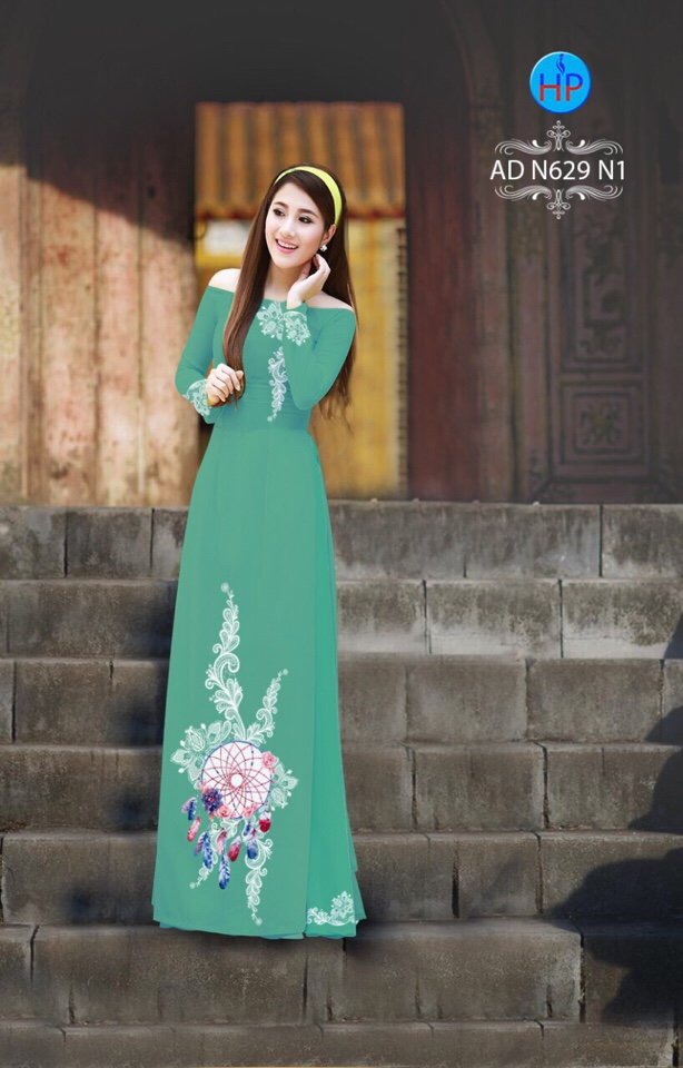 Vải áo dài hoa văn AD N629 - Ảnh 13