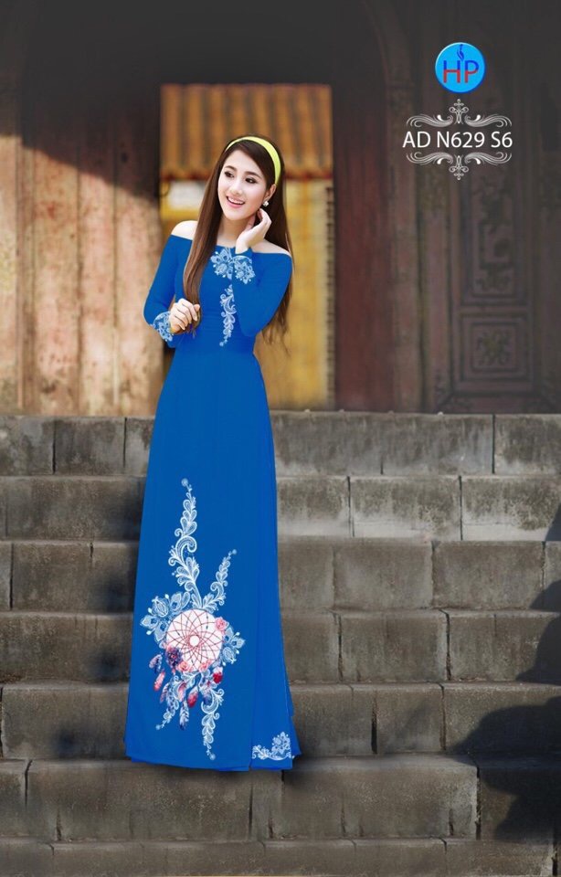 Vải áo dài hoa văn AD N629 - Ảnh 9