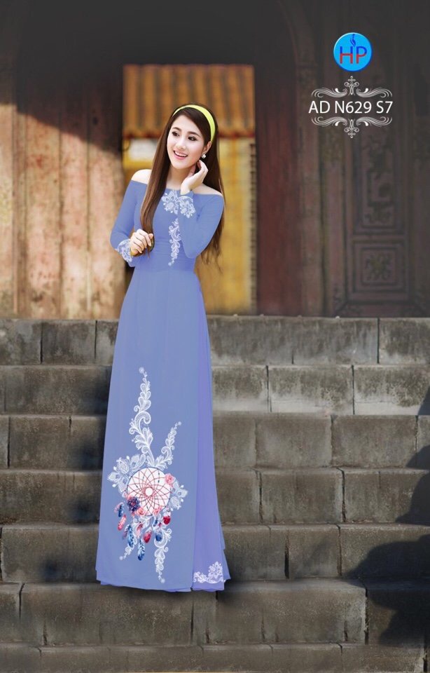 Vải áo dài hoa văn AD N629 - Ảnh 7