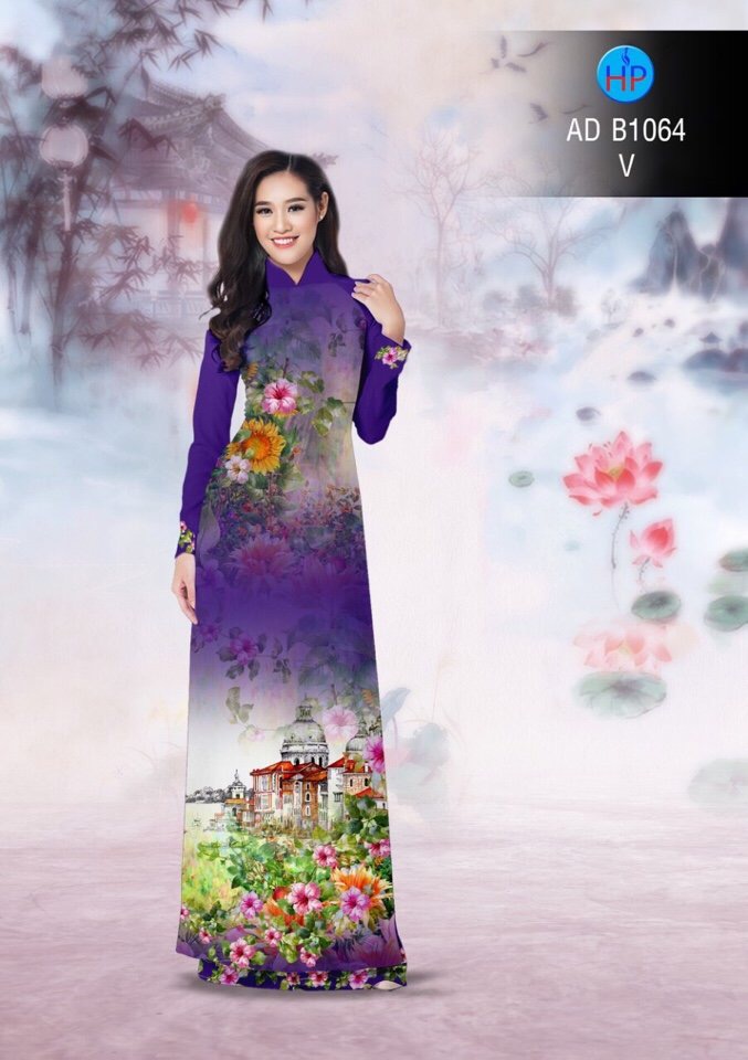 Vải áo dài phong cảnh AD B1064 - Ảnh 18