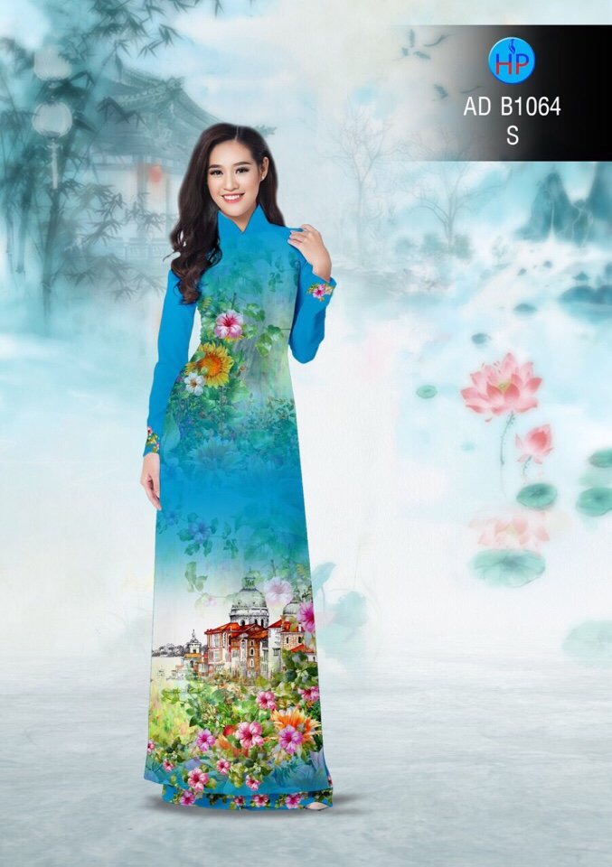 Vải áo dài phong cảnh AD B1064 - Ảnh 16