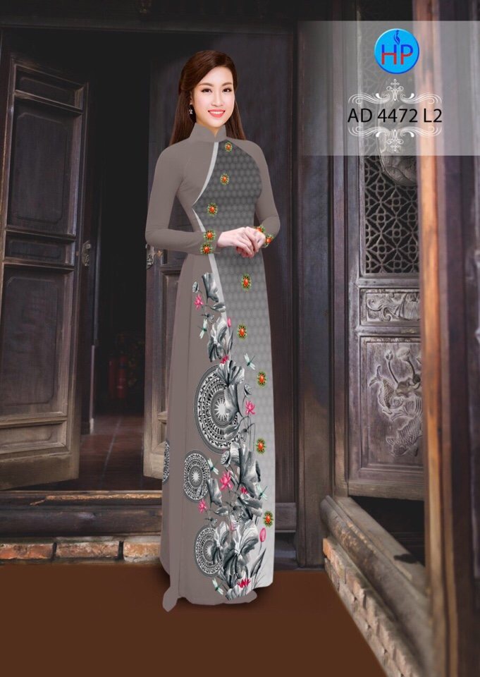 Vải áo dài hoa sen AD 4472 - Ảnh 18