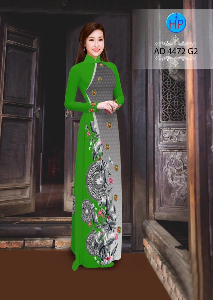 Vải áo dài hoa sen AD 4472 - Ảnh 6