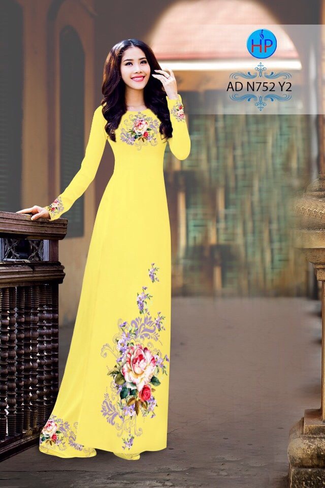 Vải áo dài hoa hồng AD N752 - Ảnh 18