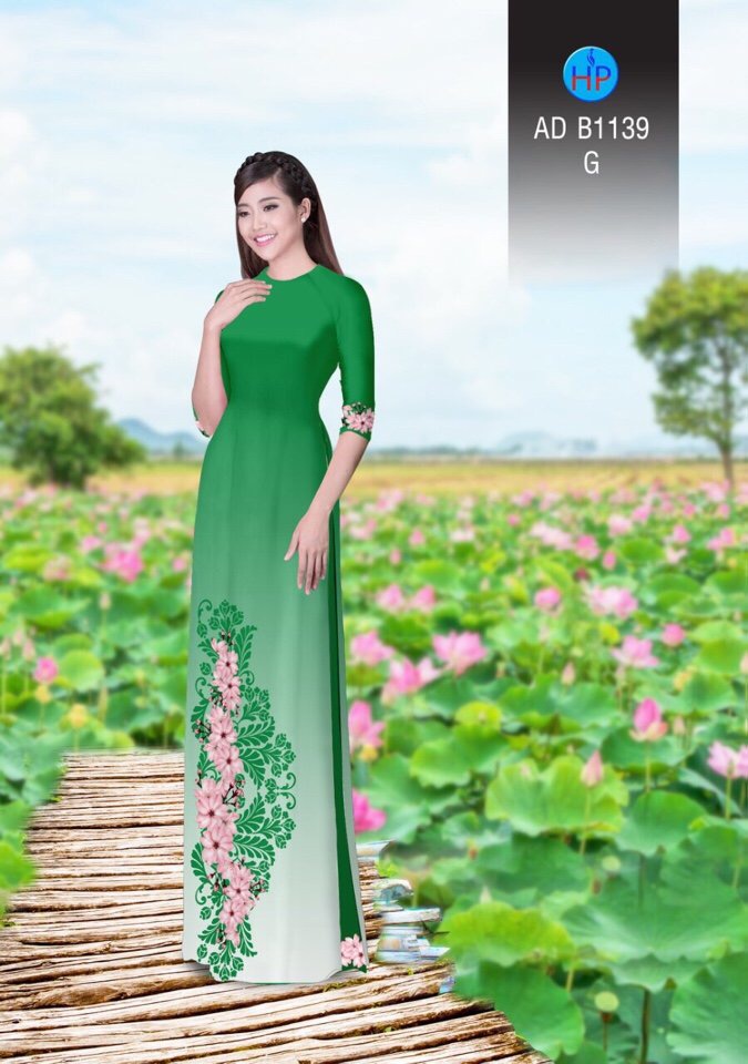Vải áo dài hoa văn AD B1139 - Ảnh 19