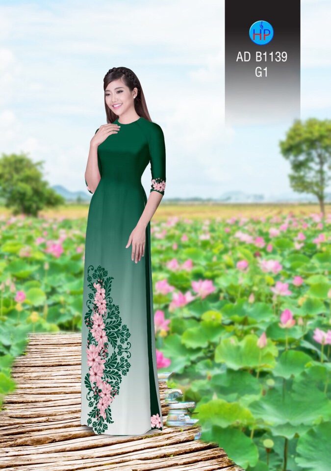 Vải áo dài hoa văn AD B1139 - Ảnh 17