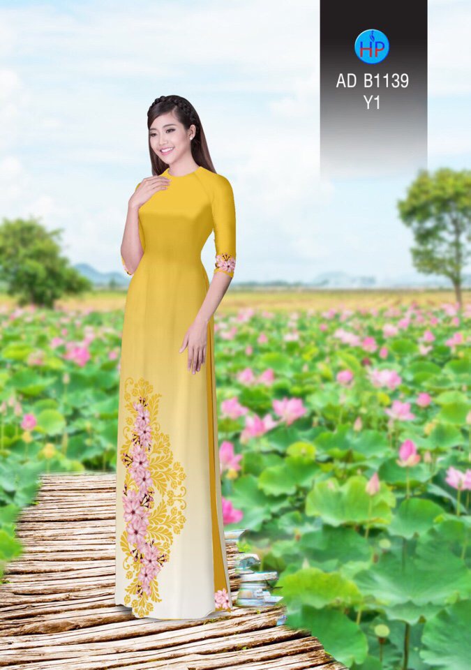 Vải áo dài hoa văn AD B1139 - Ảnh 12