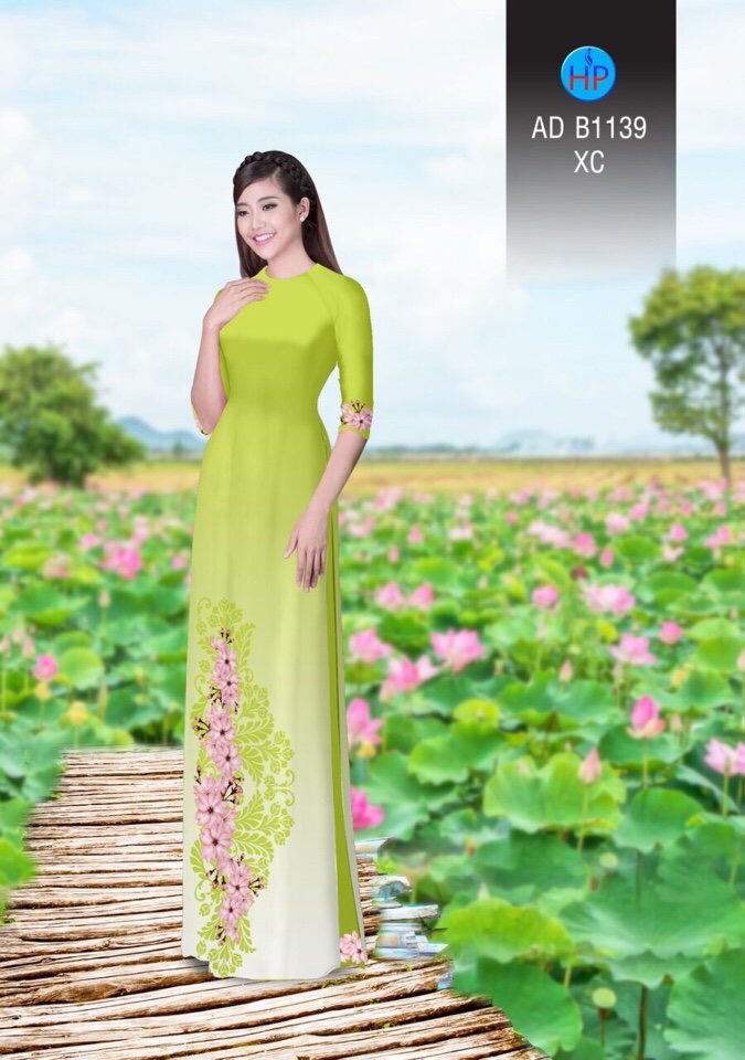 Vải áo dài hoa văn AD B1139 - Ảnh 9