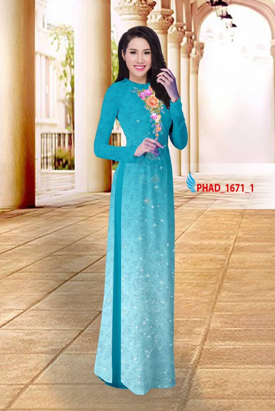 Vải áo dài hoa văn PHAD-1671 - Ảnh 16