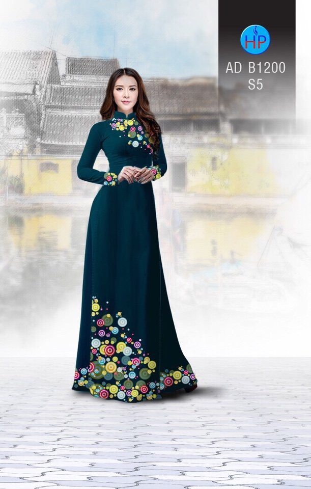 Vải áo dài hoa văn AD B1200 - Ảnh 15