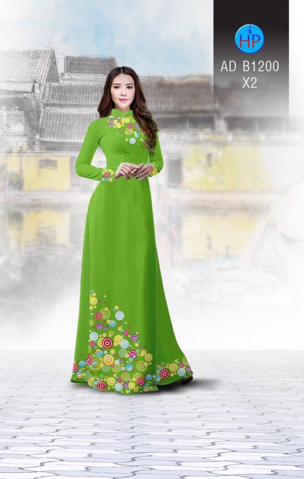 Vải áo dài hoa văn AD B1200