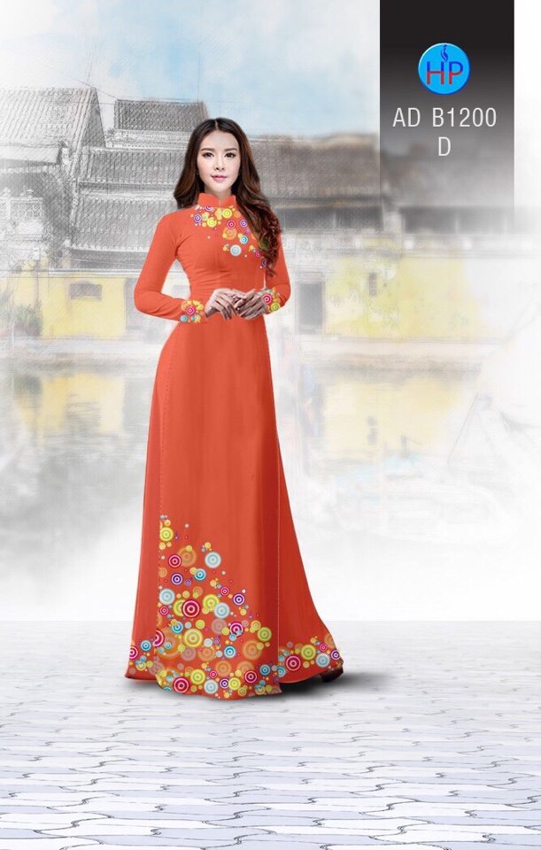 Vải áo dài hoa văn AD B1200 - Ảnh 8