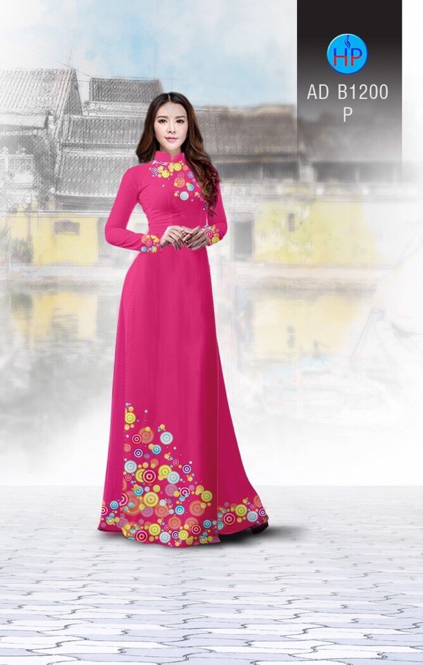 Vải áo dài hoa văn AD B1200 - Ảnh 6