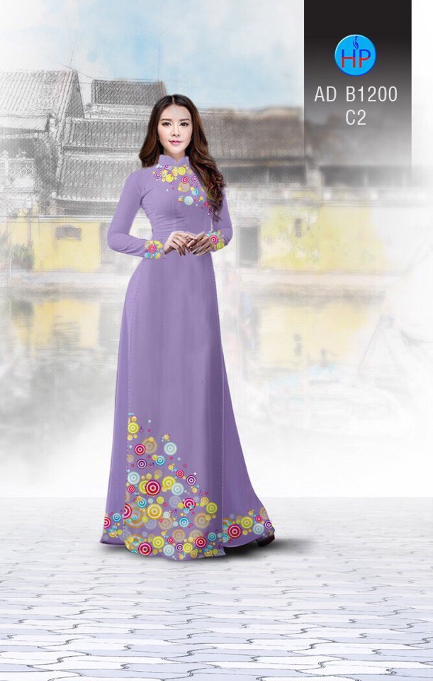 Vải áo dài hoa văn AD B1200 - Ảnh 5