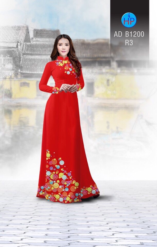 Vải áo dài hoa văn AD B1200 - Ảnh 4
