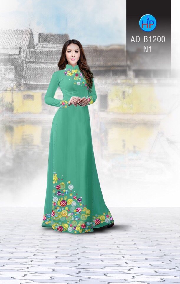 Vải áo dài hoa văn AD B1200 - Ảnh 3