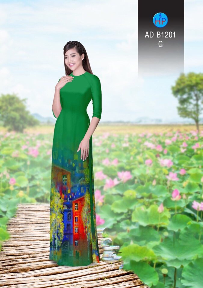 Vải áo dài phong cảnh AD B1201 - Ảnh 18
