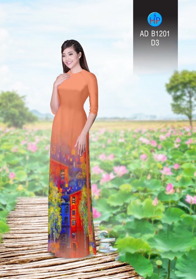 Vải áo dài phong cảnh AD B1201 - Ảnh 17