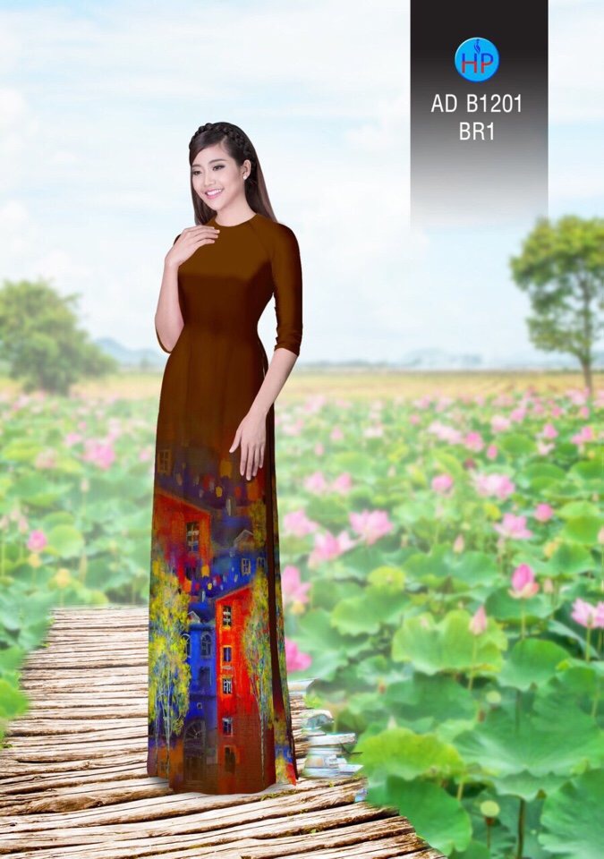 Vải áo dài phong cảnh AD B1201 - Ảnh 15