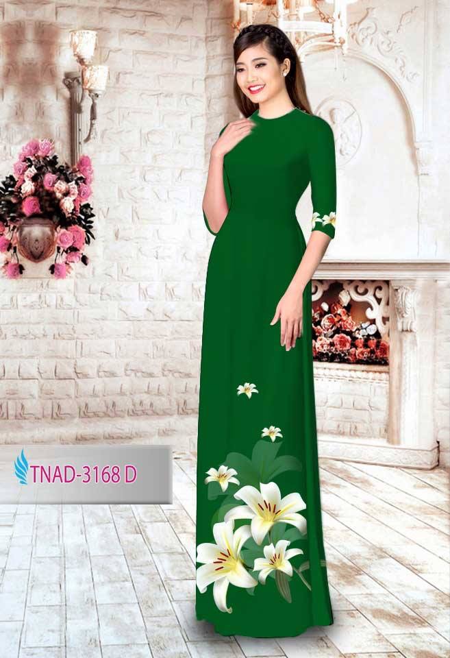 Vải áo dài hoa ly TNAD-3168 - Ảnh 13