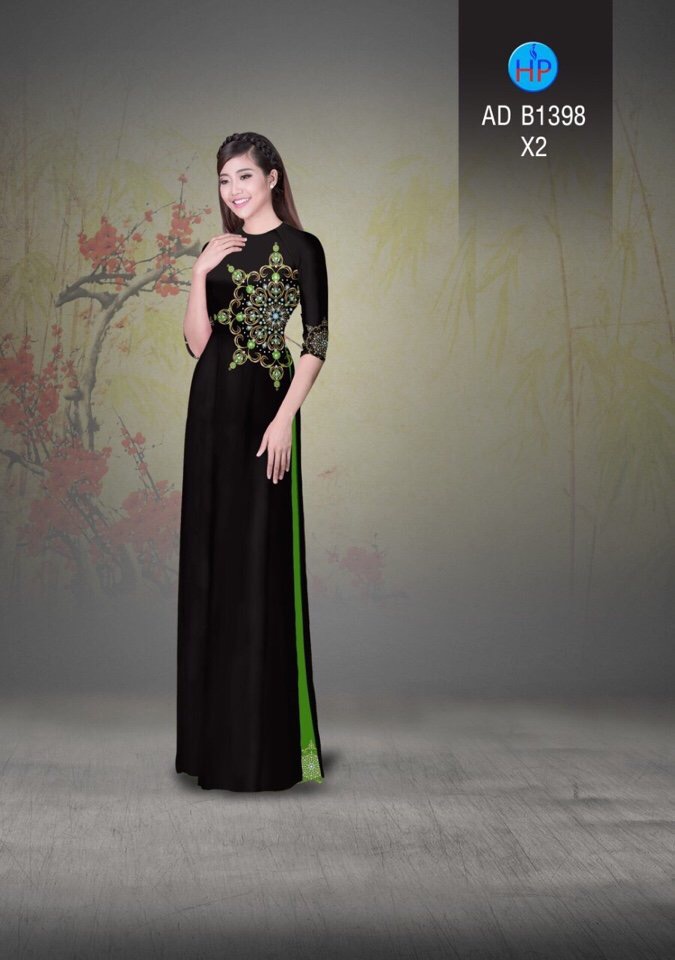 Vải áo dài hoa ngay eo AD B1398 - Ảnh 19