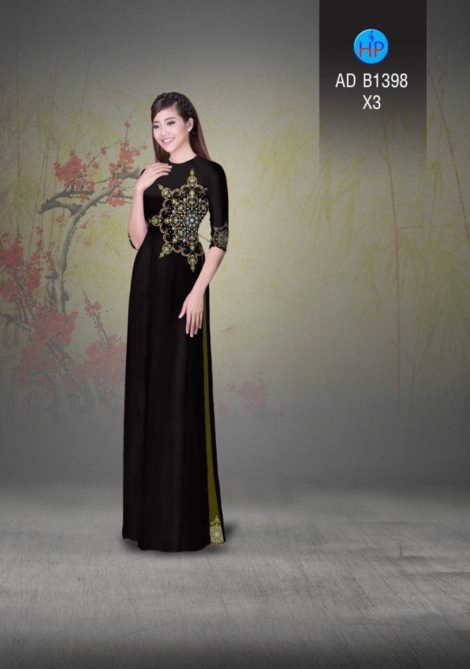 Vải áo dài hoa ngay eo AD B1398 - Ảnh 18