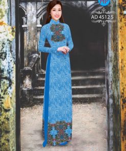 Alternative view of Vải áo dài hoa văn AD 4512
