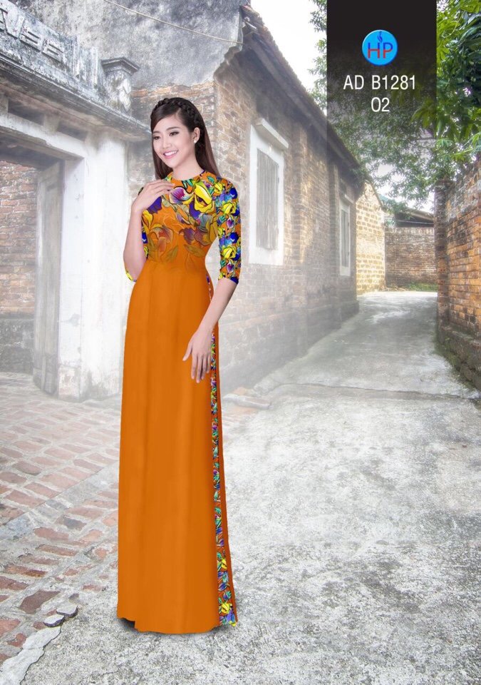 Vải áo dài hoa văn AD B1281 - Ảnh 5