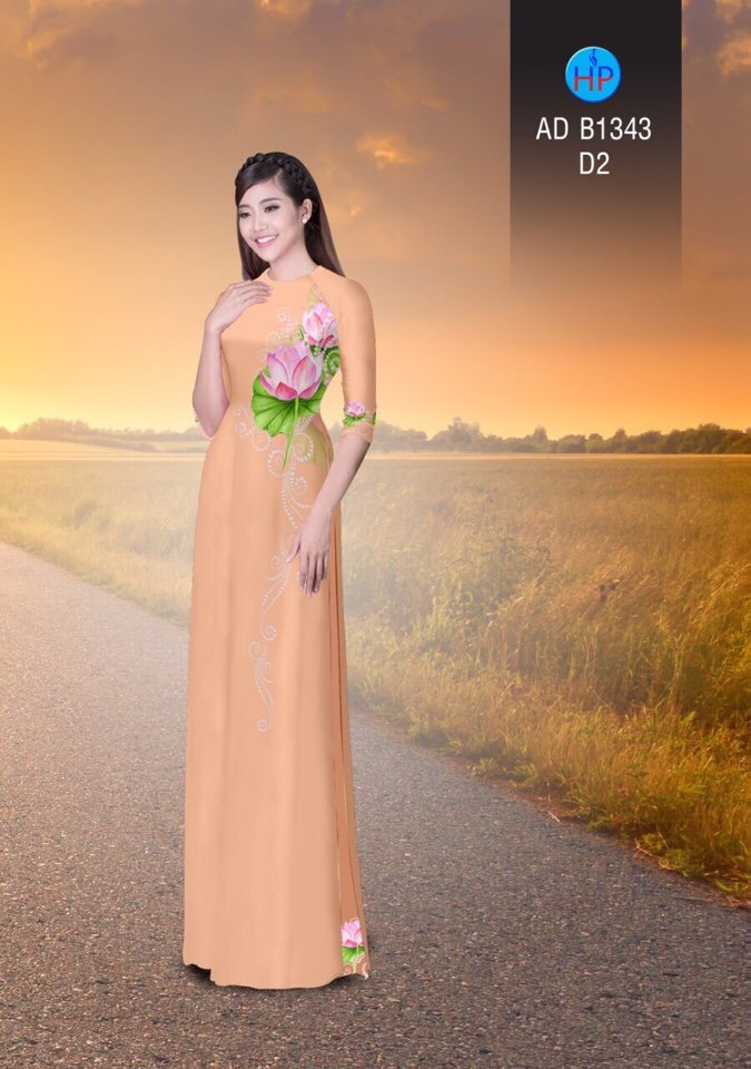 Vải áo dài hoa sen AD B1343 - Ảnh 19