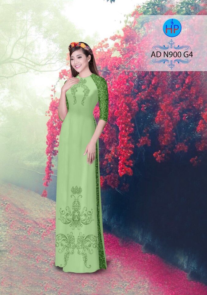 Vải áo dài hoa văn AD N900 - Ảnh 18