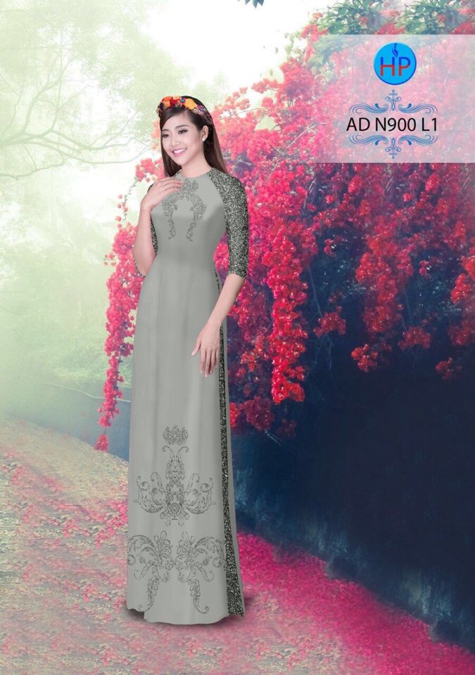 Vải áo dài hoa văn AD N900 - Ảnh 16