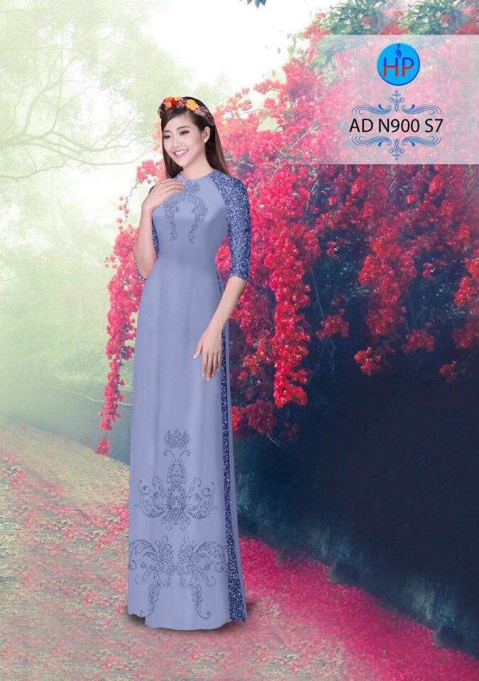Vải áo dài hoa văn AD N900 - Ảnh 13