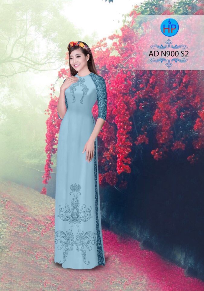 Vải áo dài hoa văn AD N900 - Ảnh 2