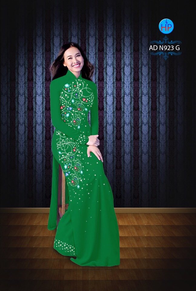 Vải áo dài hoa văn AD N923 - Ảnh 15