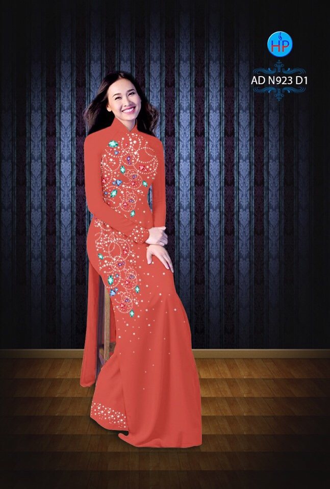 Vải áo dài hoa văn AD N923 - Ảnh 14