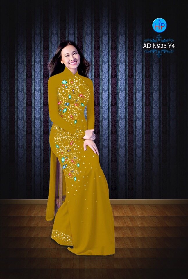 Vải áo dài hoa văn AD N923 - Ảnh 10