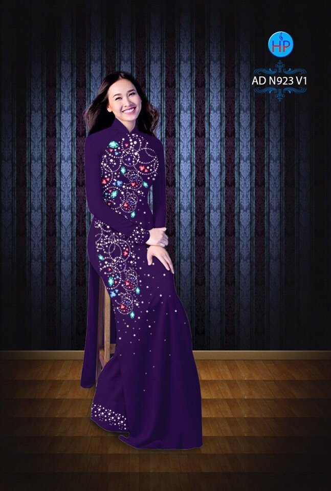 Vải áo dài hoa văn AD N923 - Ảnh 7