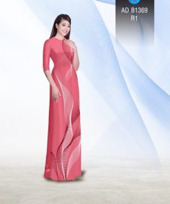 Alternative view of Vải áo dài lập thể-hoa văn AD B1369