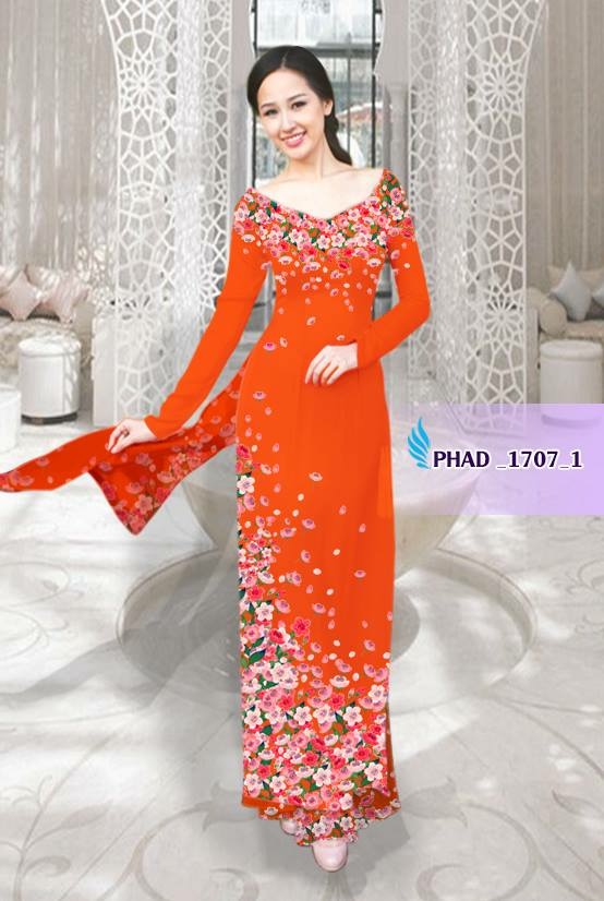 Vải áo dài hoa trên dưới PHAD-1707 - Ảnh 23
