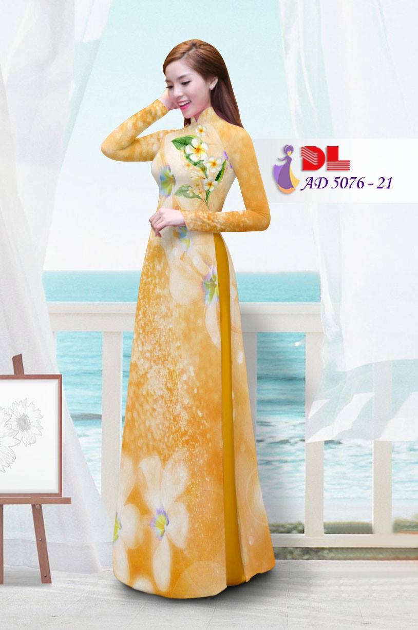 Vải áo dài hoa sứ DLAD-5076 - Ảnh 10