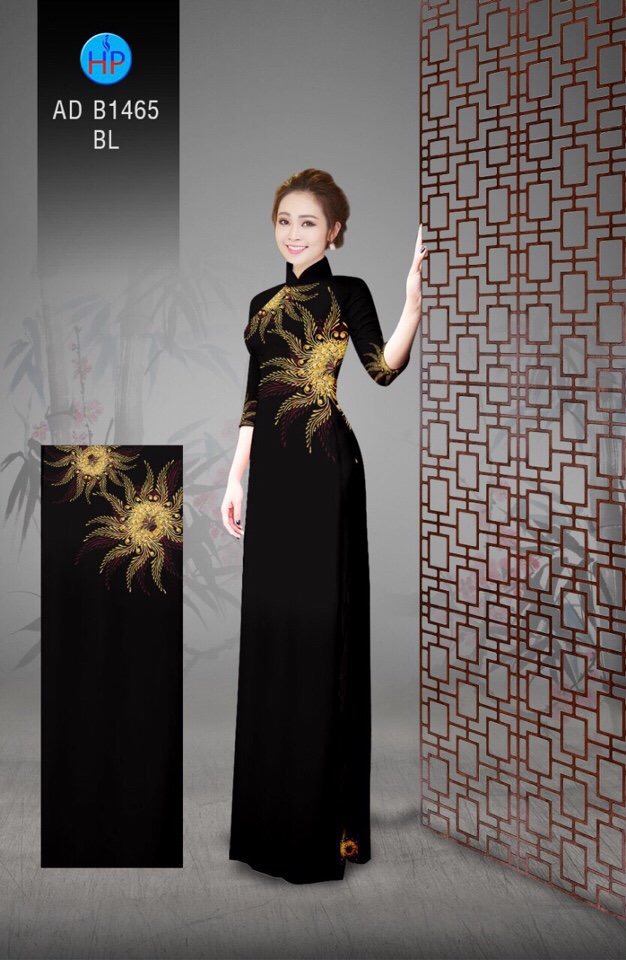 Vải áo dài hoa ngay eo AD B1465 - Ảnh 18