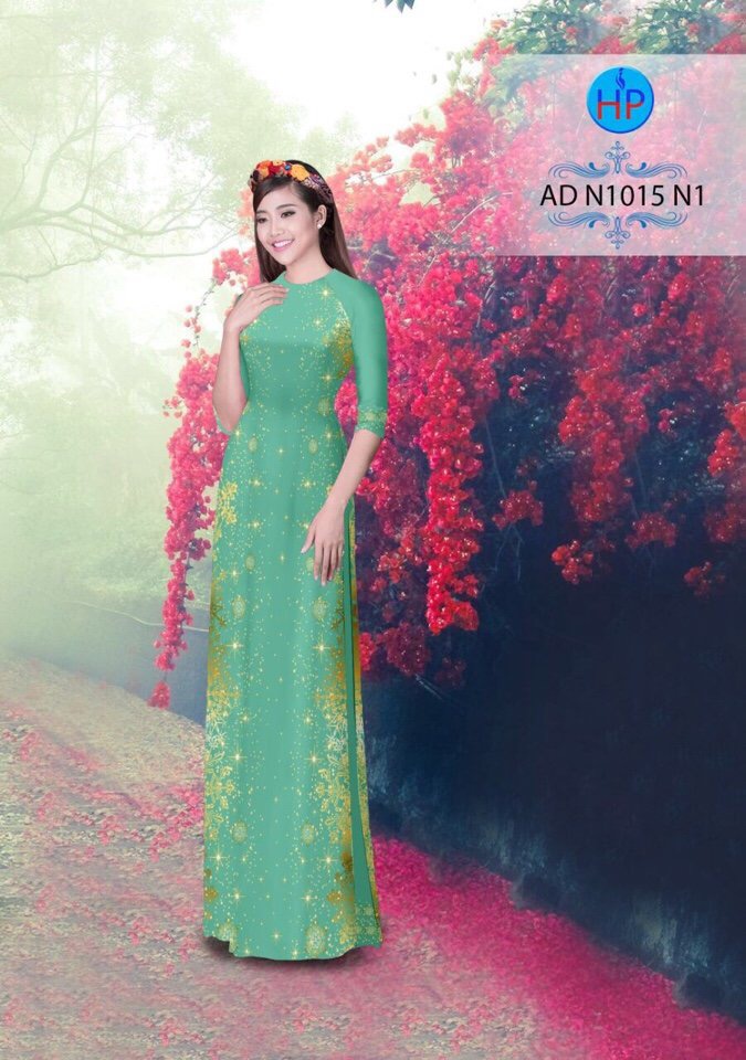 Vải áo dài hoa tuyết AD N1015 - Ảnh 17