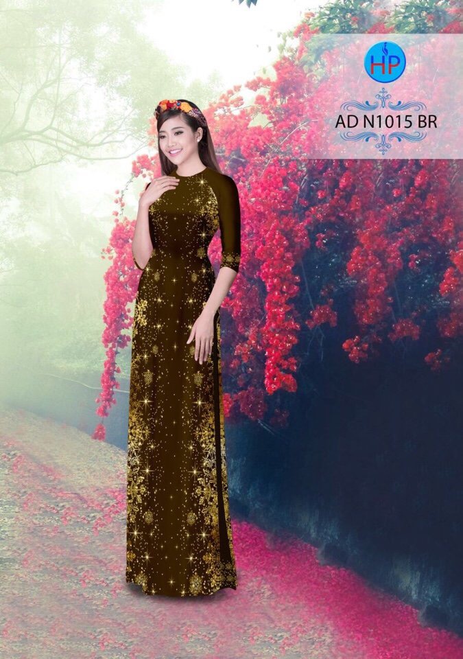 Vải áo dài hoa tuyết AD N1015 - Ảnh 13