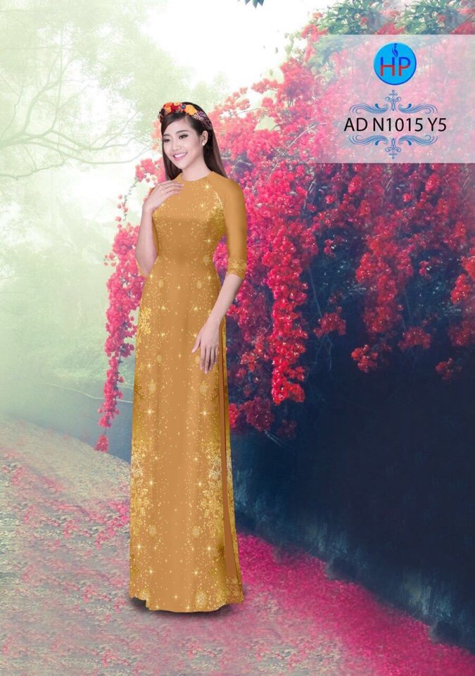 Vải áo dài hoa tuyết AD N1015 - Ảnh 10