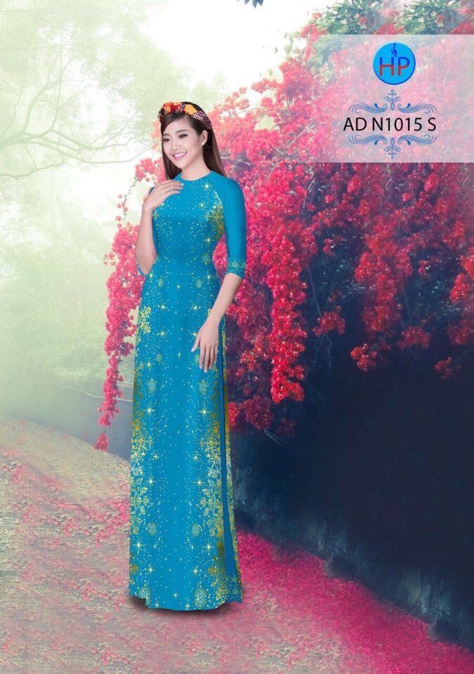 Vải áo dài hoa tuyết AD N1015